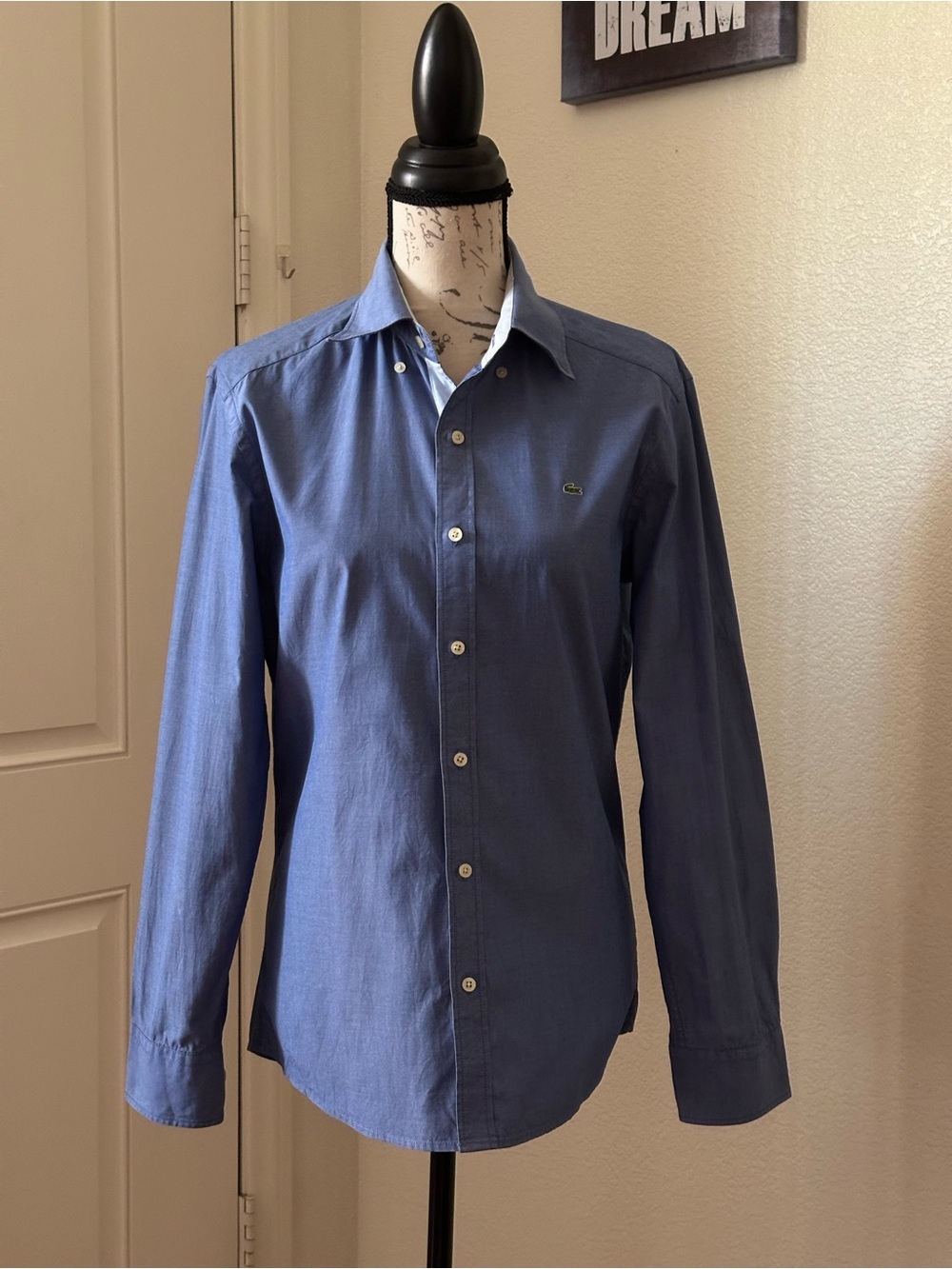 Lacoste Soft denim polo longsleeve